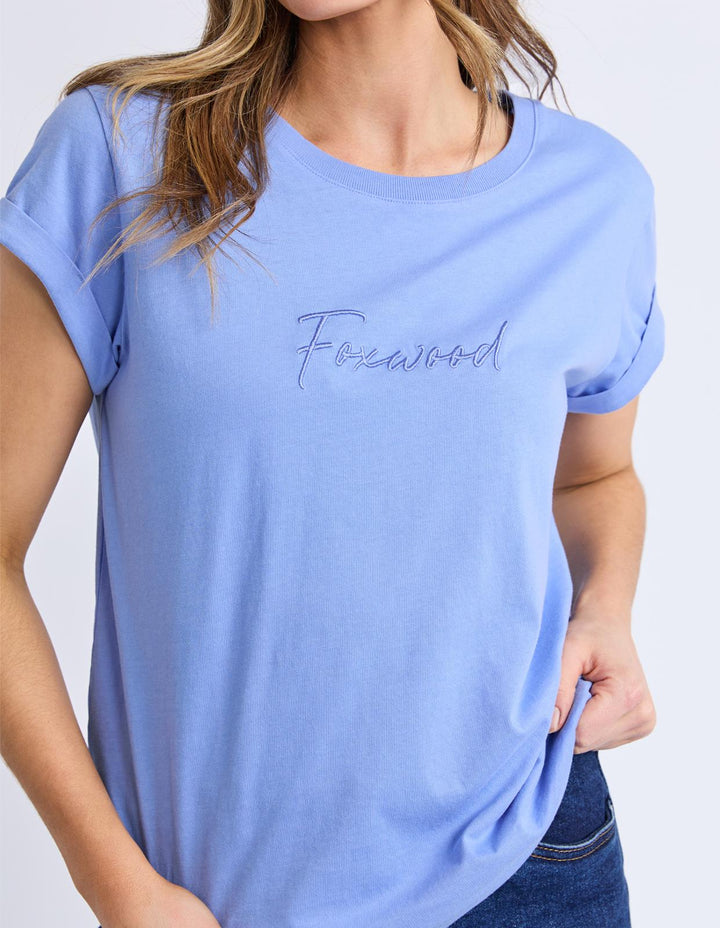 Foxwood - Signature Tee Neon Blue