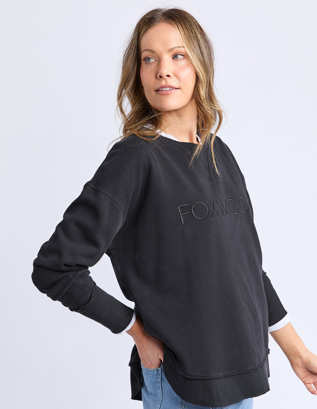 Foxwood - Simplified Crew Black