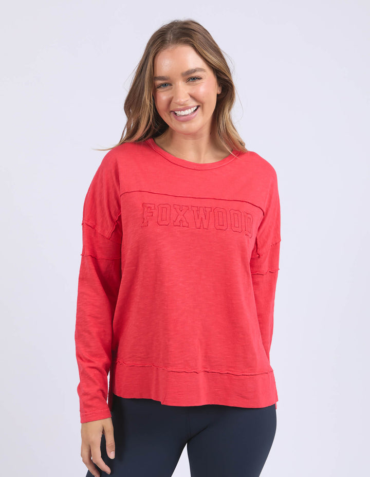 Foxwood - Throw On Tee Red
