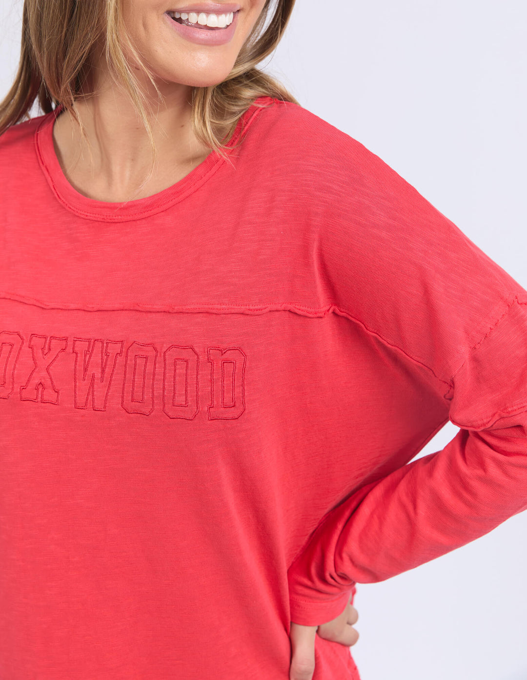Foxwood - Throw On Tee Red