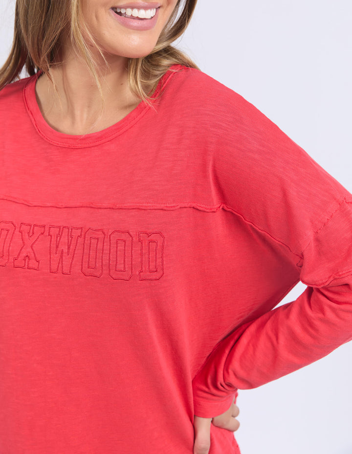 Foxwood - Throw On Tee Red