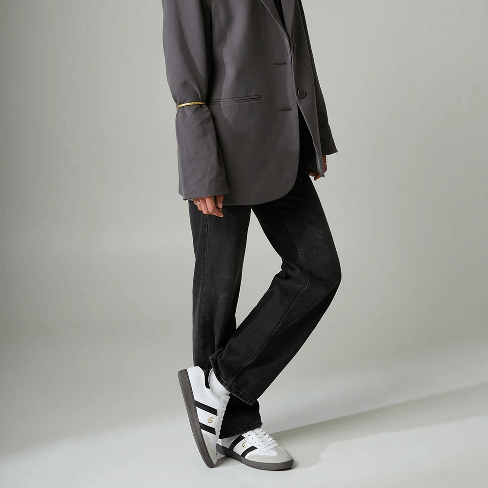 Goodsole - 2001 Parallel Leather Sneaker White / Black