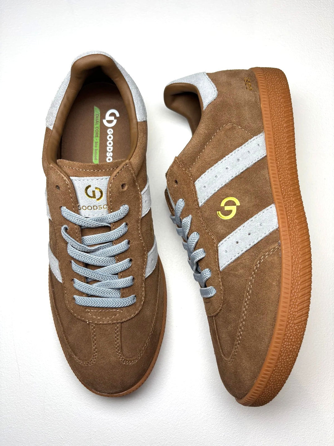Goodsole - 2001 Parallel Suede Sneaker Smoke Brown / Smoke Blue Suede