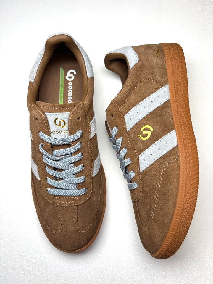 Goodsole - 2001 Parallel Suede Sneaker Smoke Brown / Smoke Blue Suede