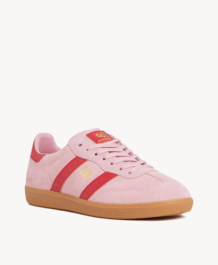Goodsole - 2001 Parallel Leather Sneaker Pink / Red