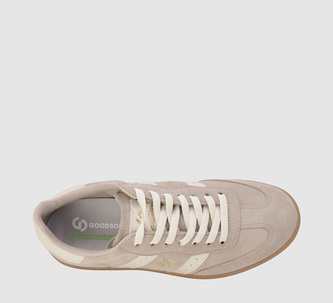 Goodsole - 2001 Parallel Suede Sneaker Tropical Taupe / Ivory