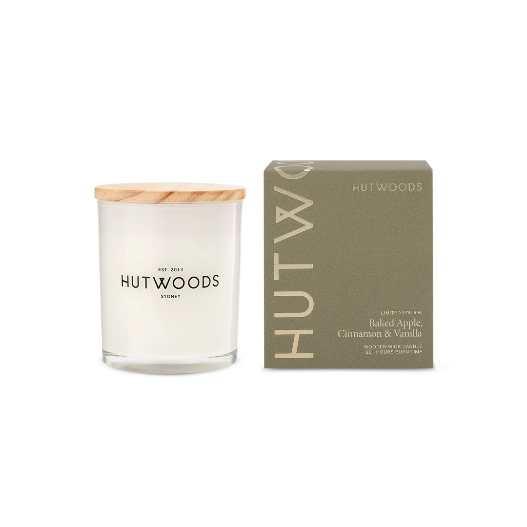 Hutwoods - Baked Apple, Cinnamon & Vanilla Candle