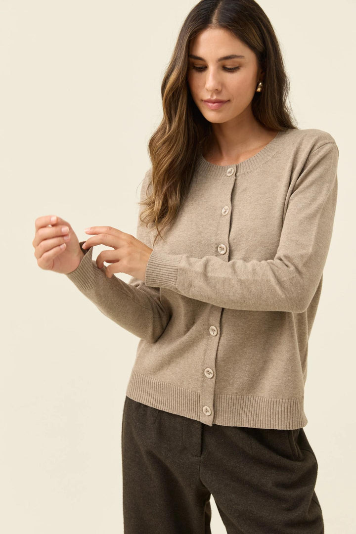Isle Of Mine - Darby Cardigan Stone