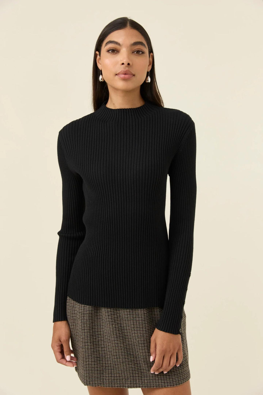 Isle Of Mine - Juno Knit Top Onyx