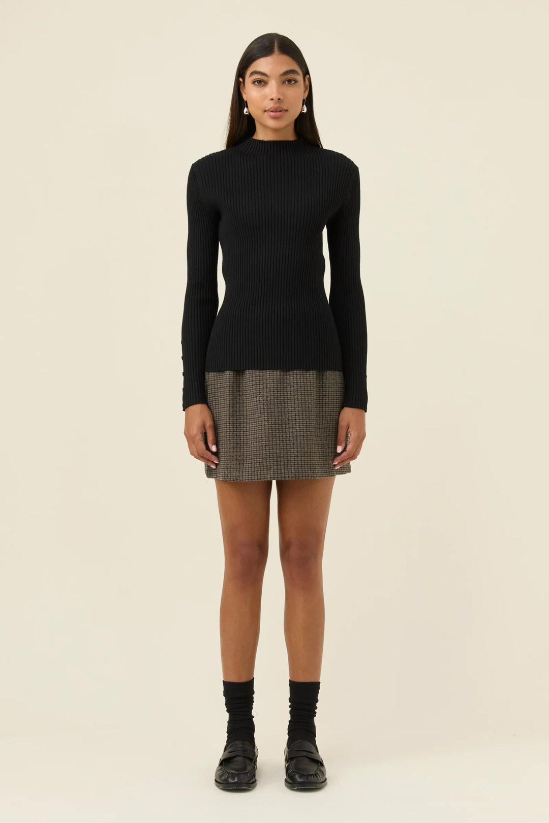 Isle Of Mine - Juno Knit Top Onyx