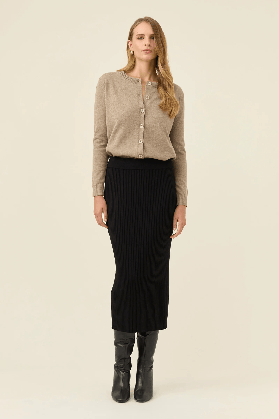 Isle Of Mine - Juno Knit Skirt Onyx