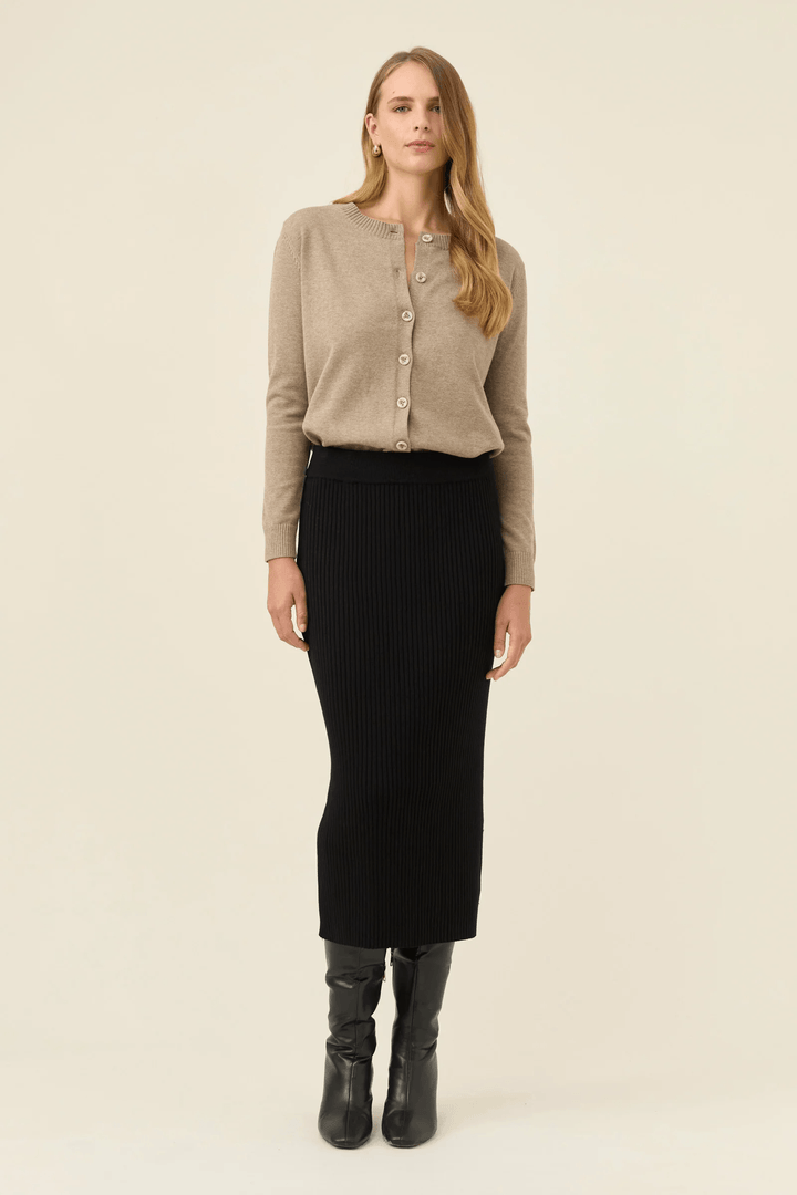 Isle Of Mine - Juno Knit Skirt Onyx