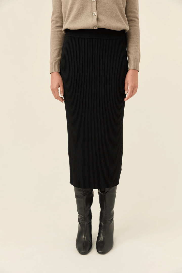 Isle Of Mine - Juno Knit Skirt Onyx