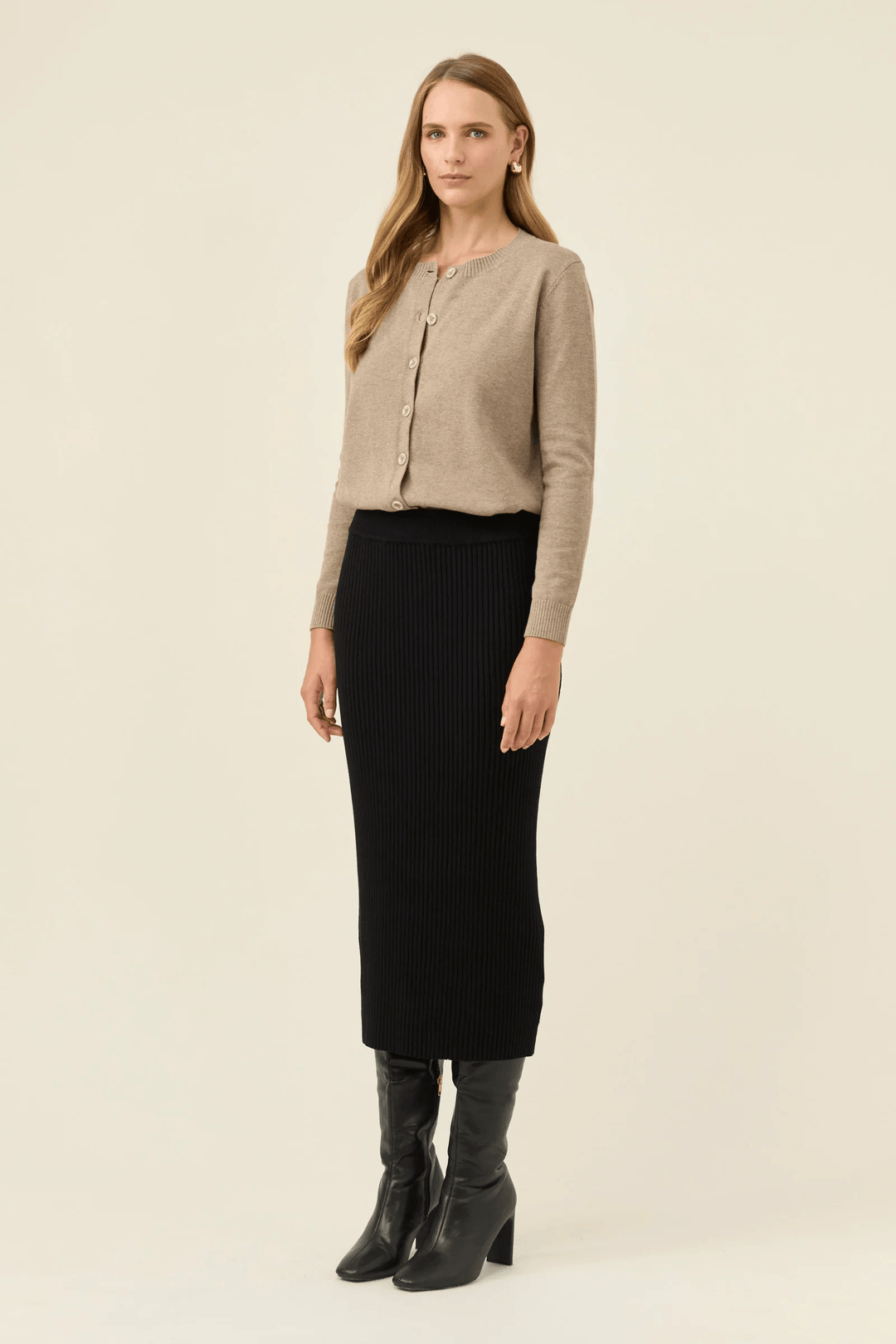 Isle Of Mine - Juno Knit Skirt Onyx