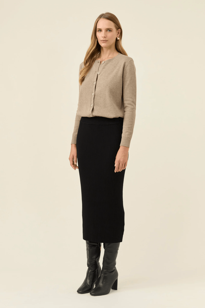 Isle Of Mine - Juno Knit Skirt Onyx