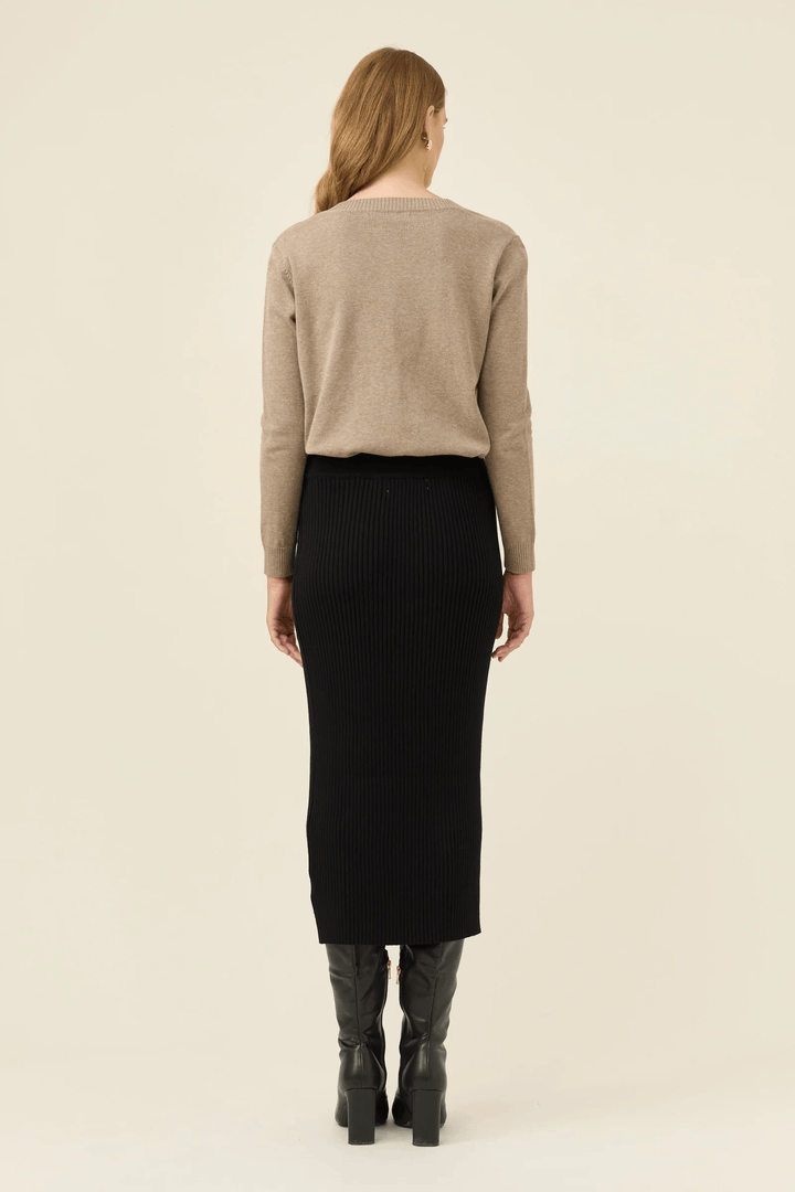 Isle Of Mine - Juno Knit Skirt Onyx