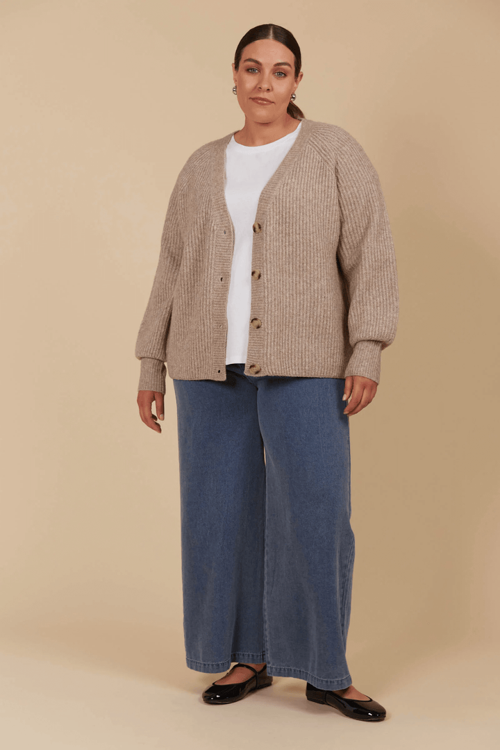 Isle Of Mine - Miru Cardigan Taupe