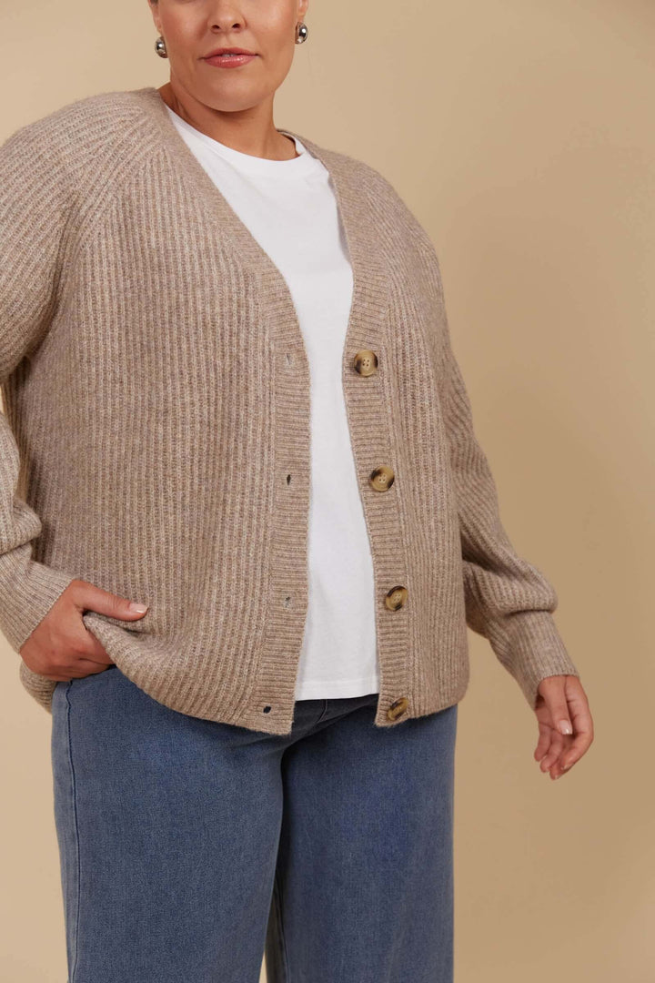 Isle Of Mine - Miru Cardigan Taupe