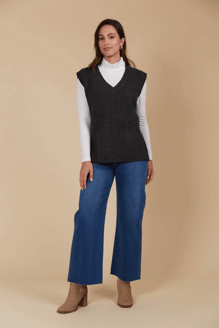 Isle Of Mine - Miru Knit Vest Ash