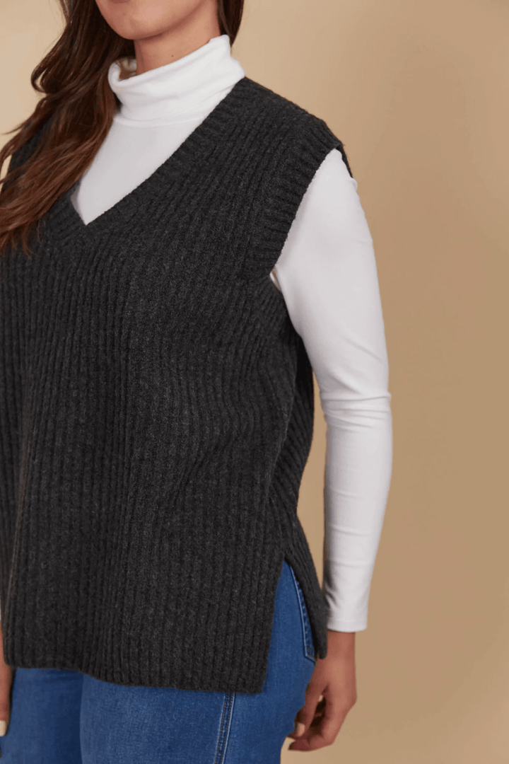 Isle Of Mine - Miru Knit Vest Ash