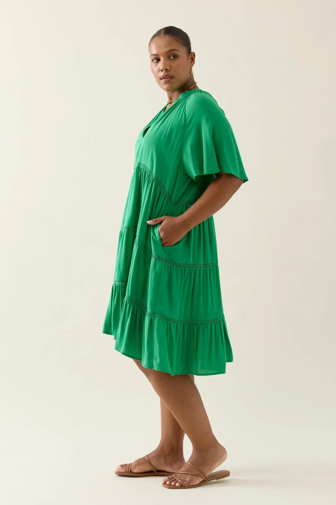 Oline Dress Green
