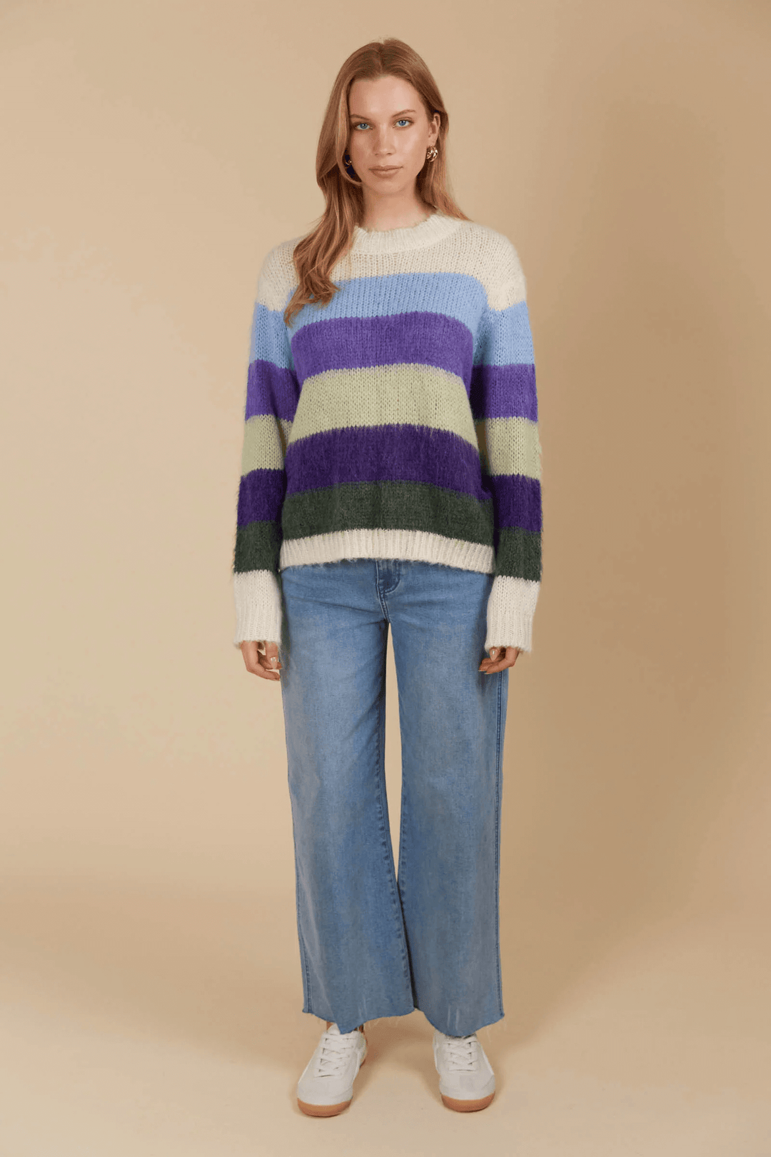 Isle Of Mine - Pallas Stripe Jumper Violet