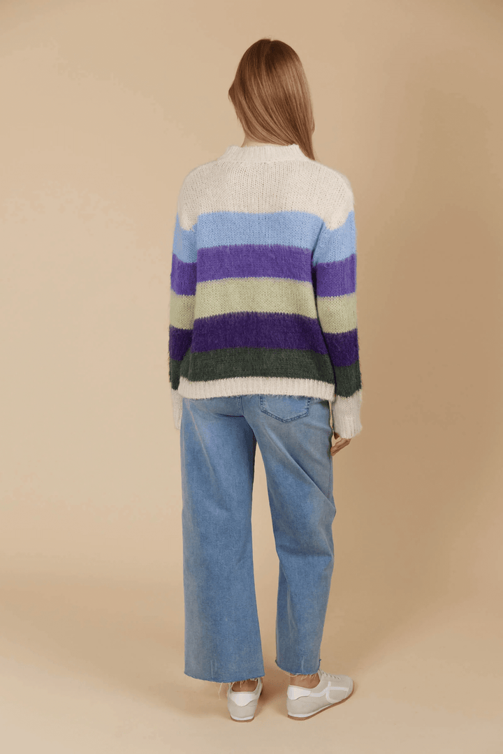 Isle Of Mine - Pallas Stripe Jumper Violet