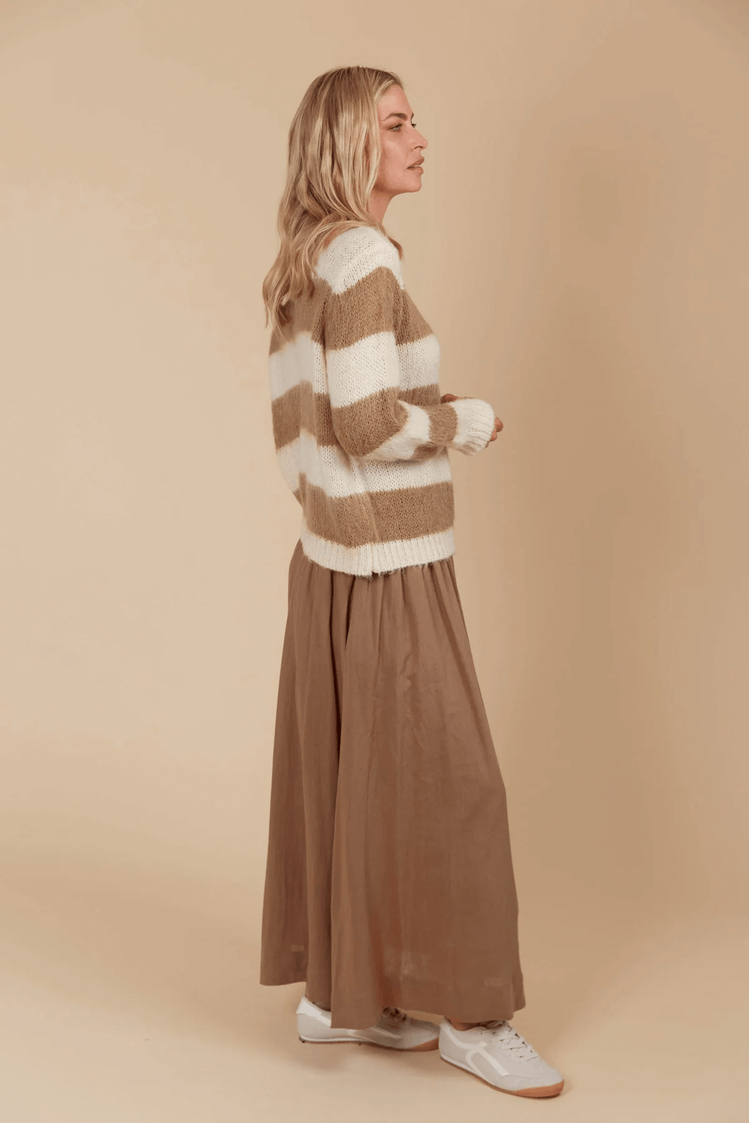 Isle Of Mine - Pallas Stripe Jumper Toffee