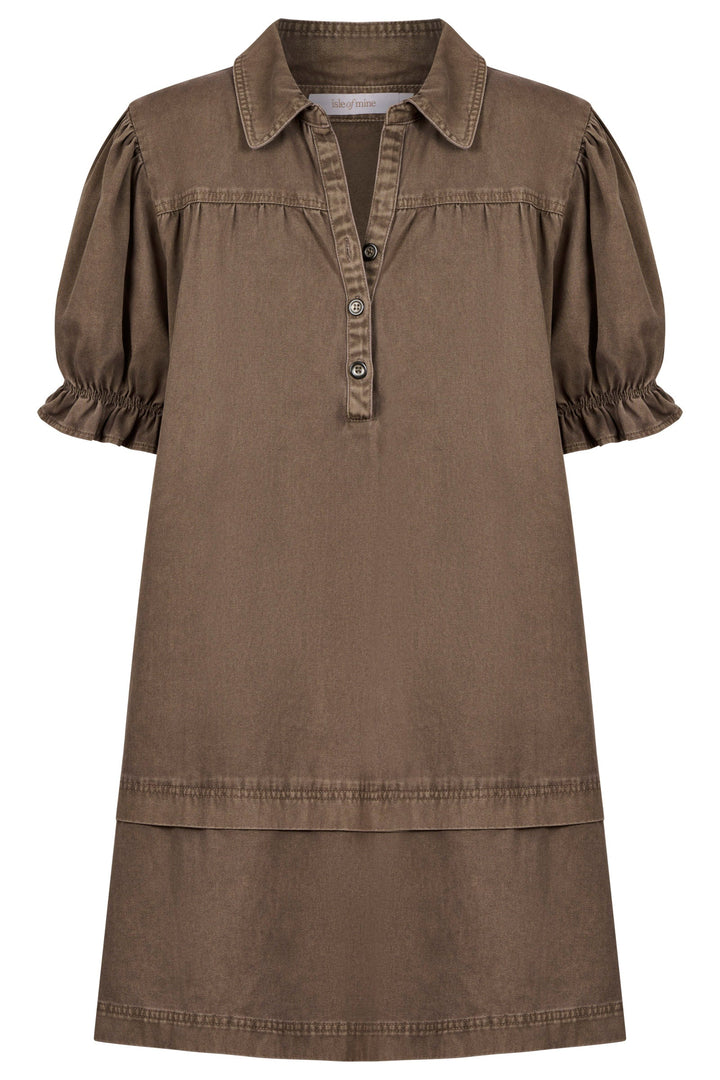 Isle Of Mine - Preston Shirt Dress Taupe