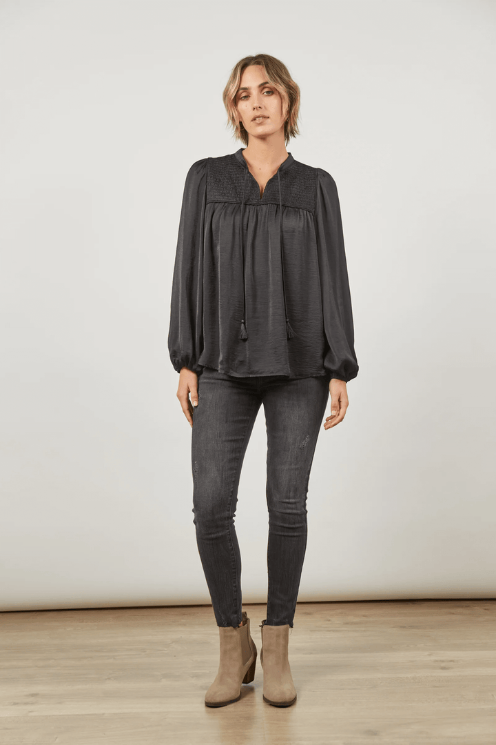 Isle Of Mine - Romance Blouse Onyx