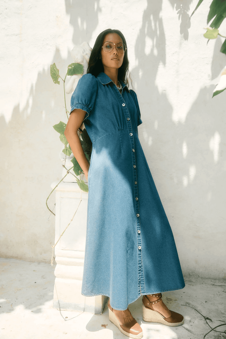 Isle Of Mine - Sofie Denim Maxi Blue