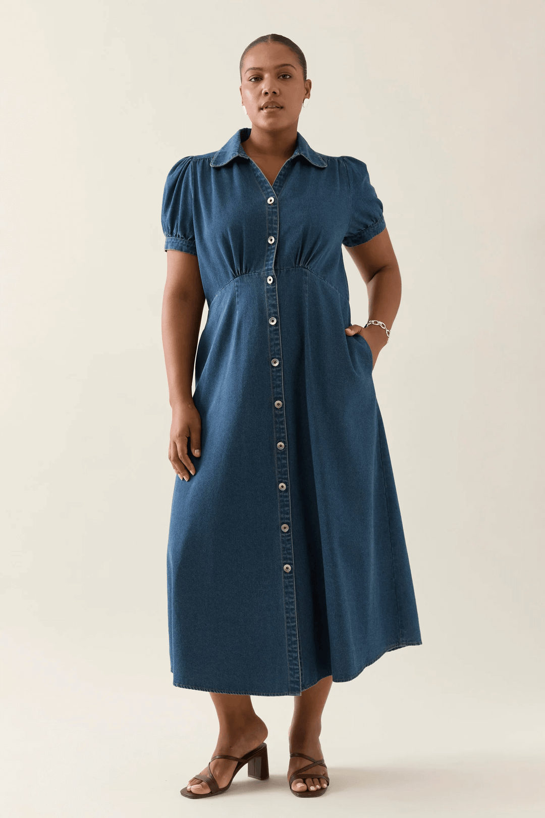 Isle Of Mine - Sofie Denim Maxi Blue
