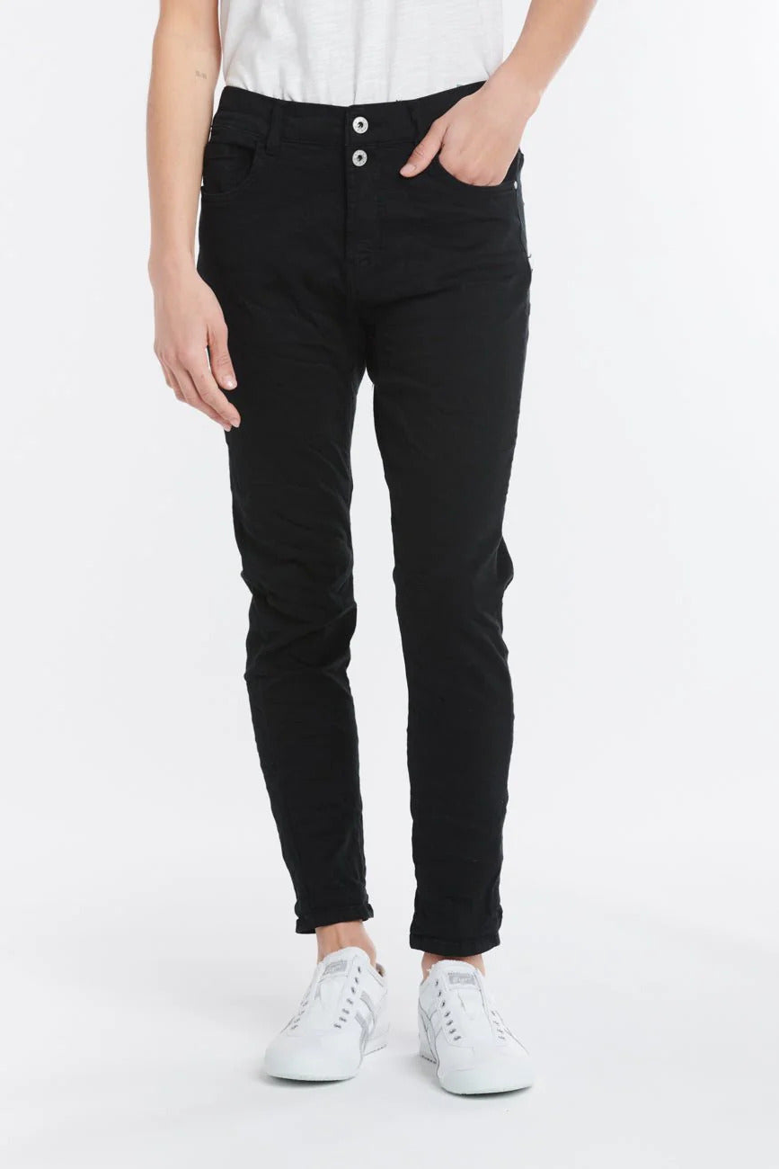 Italian Star - Emma Stretch Jean Black