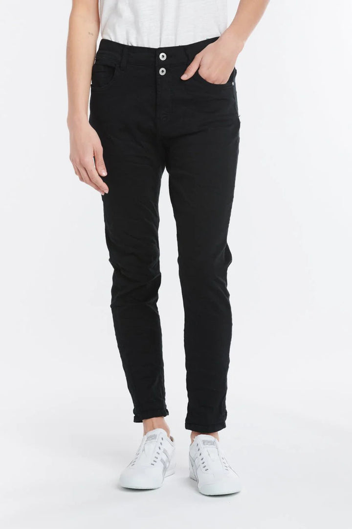 Italian Star - Emma Stretch Jean Black