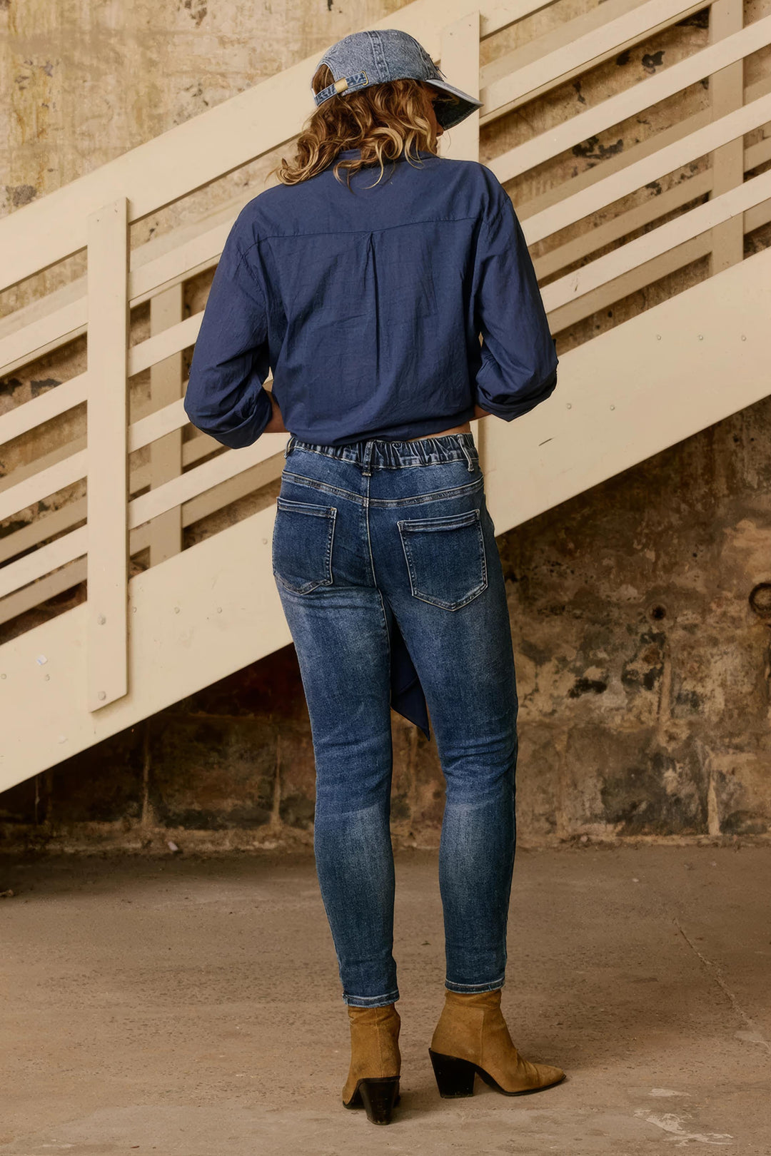 Italian Star - Emma Stretch Jean Dark Blue