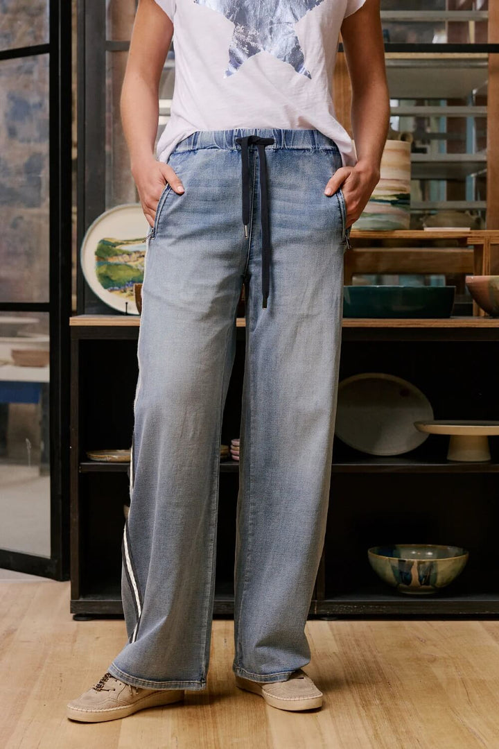 Italian Star - Glam Track Denim Light Blue