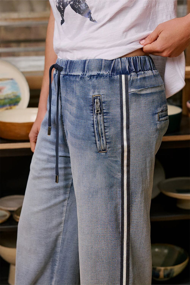 Italian Star - Glam Track Denim Light Blue