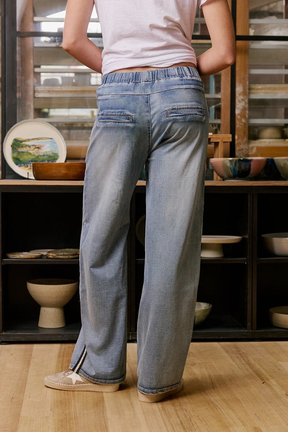 Italian Star - Glam Track Denim Light Blue