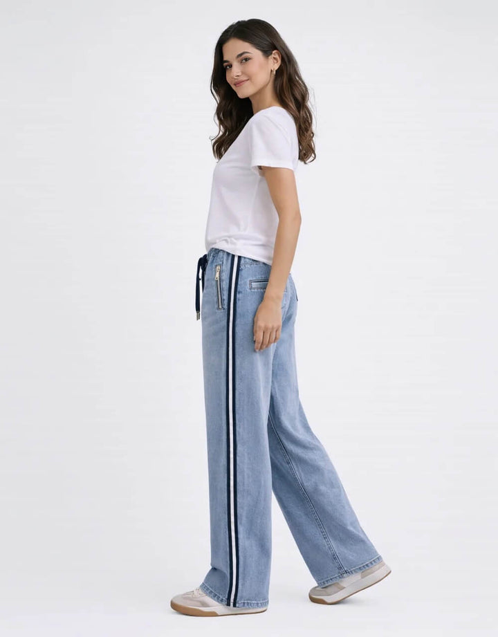 Italian Star - Glam Track Denim Light Blue
