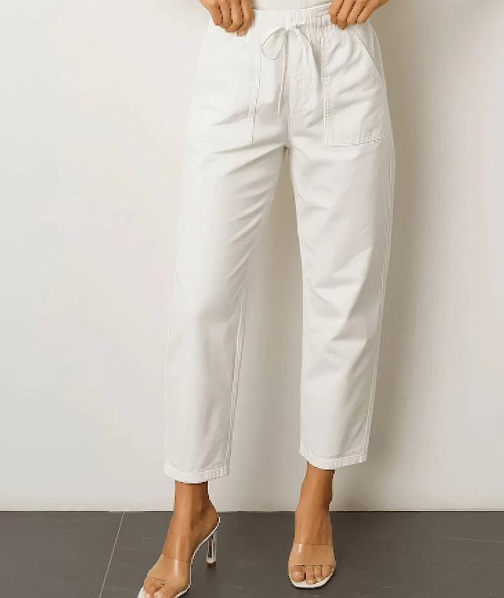 Barrie Barrel Jean White