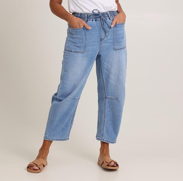 Barrie Barrel Jeans Light Blue