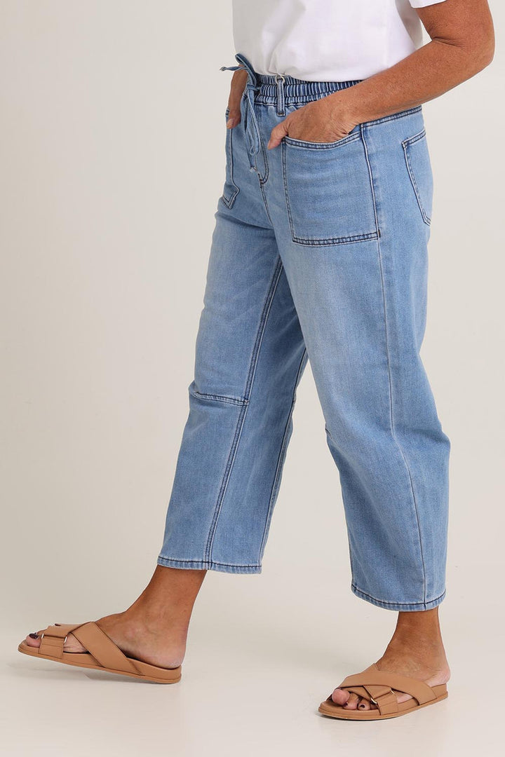 Barrie Barrel Jeans Light Blue