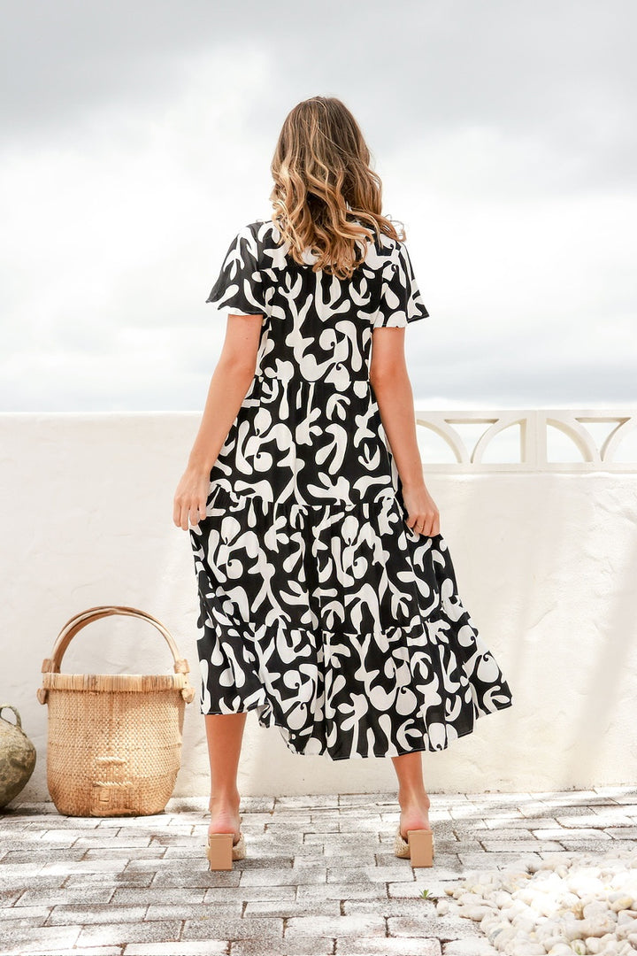 Blake Dress Black / White