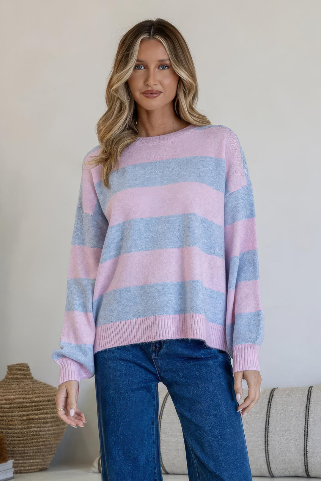 Brady Knit Stripe Pink / Blue