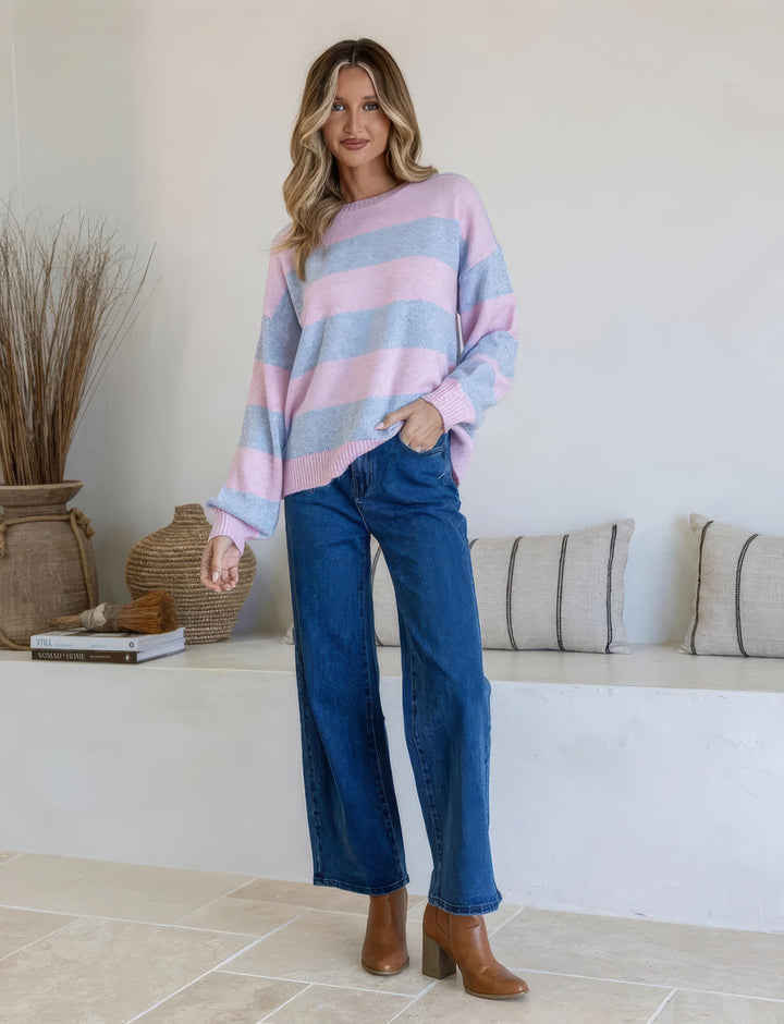 Brady Knit Stripe Pink / Blue