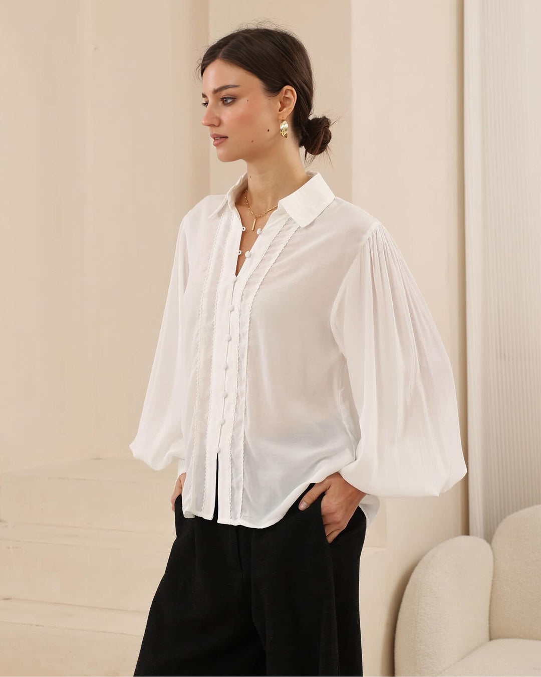 Camila Blouse White