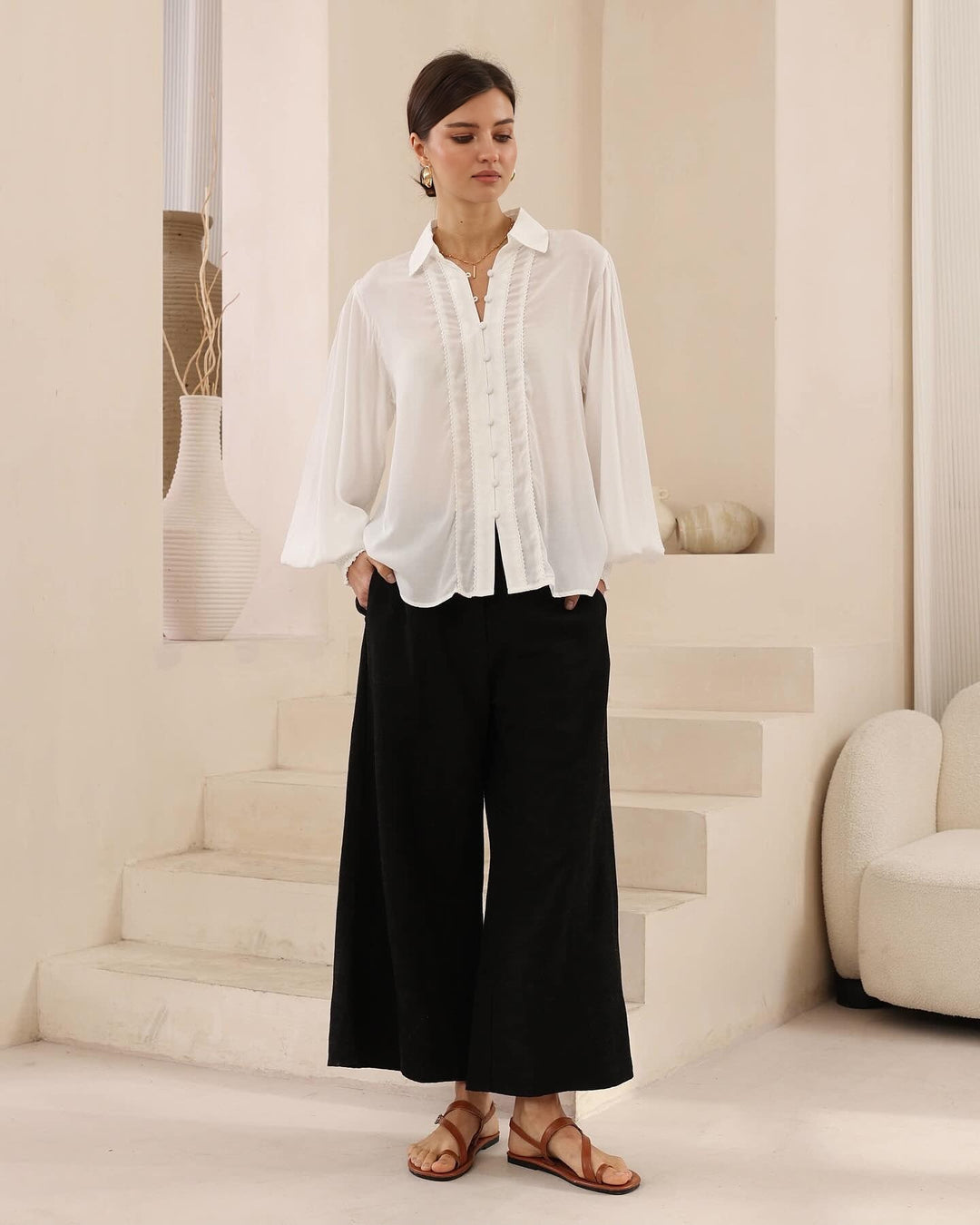 Camila Blouse White