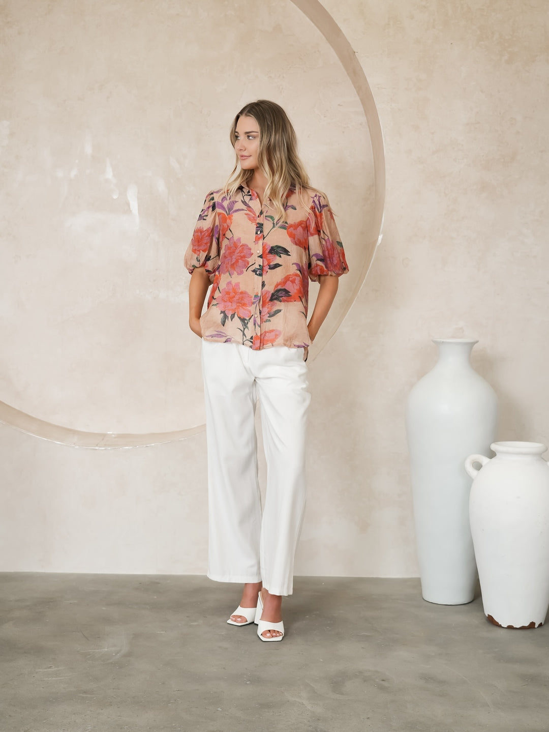 Darcy Blouse Pink Floral