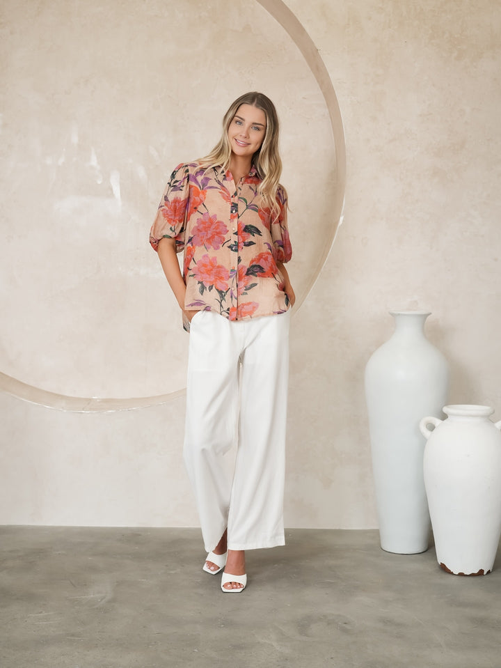 Darcy Blouse Pink Floral