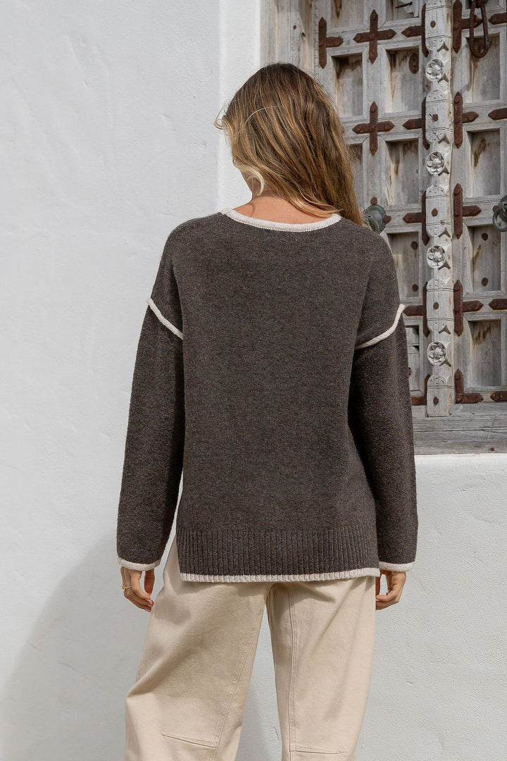 Jackie Knit Chocolate / Latte